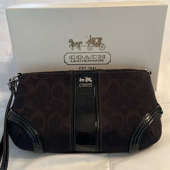 Coach Handbags - Coach Black Wristlet